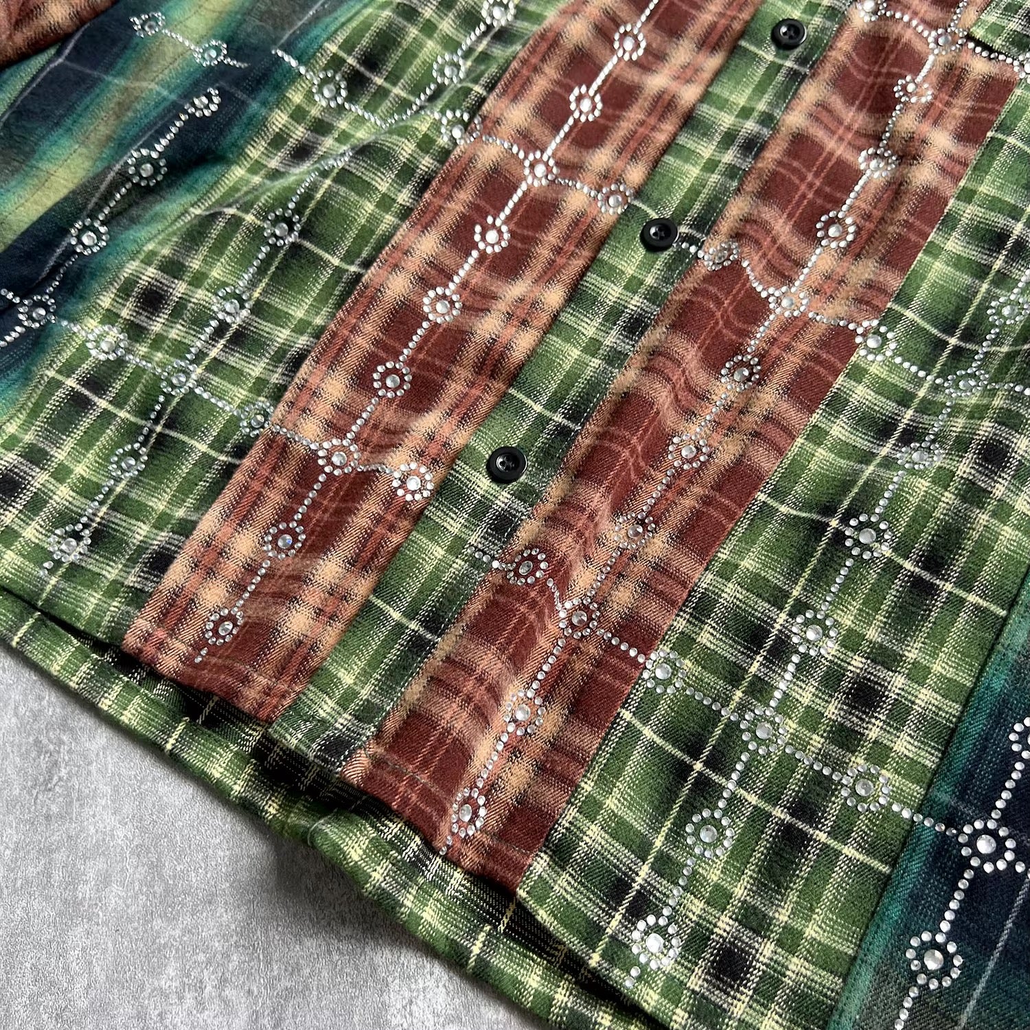 GREEN/ORANGE FLANNEL